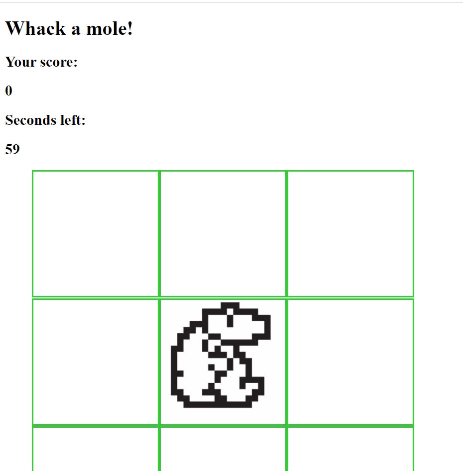 Whack A Mole Game